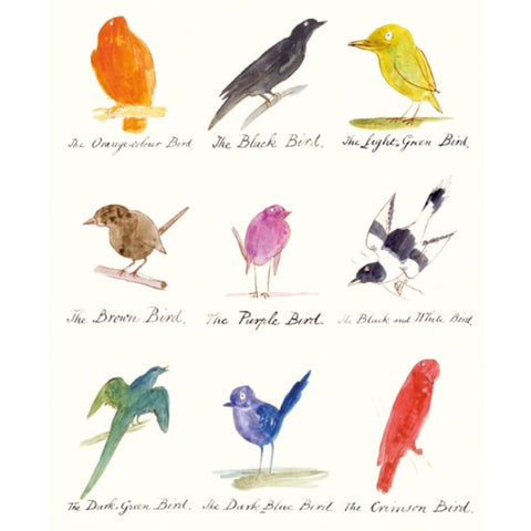 Lear Birds Greetings Card