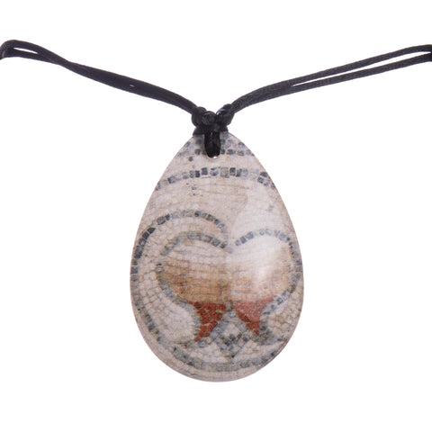 Roman Heart and Leaves Pendant