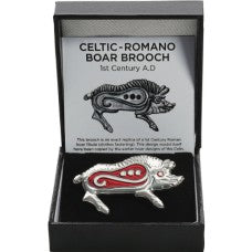 Romano-Celtic Boar Enamel Brooch