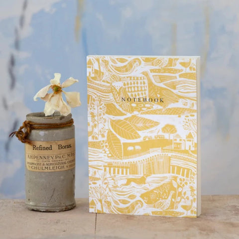 Notebook A6 Through The Fields Ochre