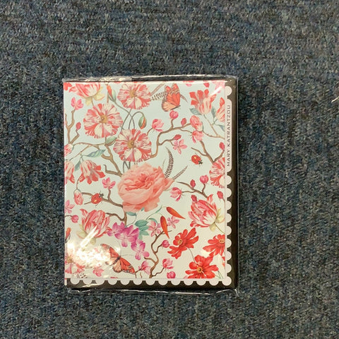 Red floral card