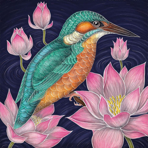 Kingfisher Mini Note Cards