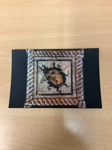 Medusa mosaic postcard