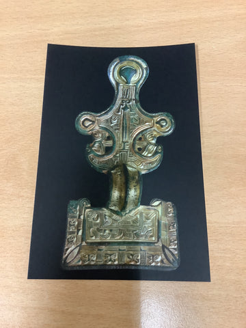 Anglo-Saxon large square headed brooch postcard