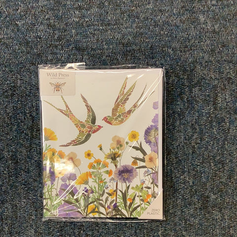 Meadow swallows card