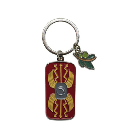 Roman Shield Shaped Key Ring