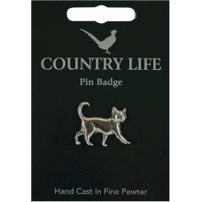 Country Life Cat Pin Badge