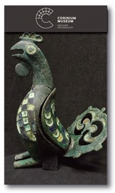 Bronze Cockerel Mini Flap Notebook