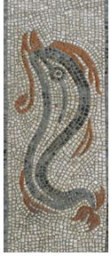 Mosaic Dolphin Magnetic Bookmark