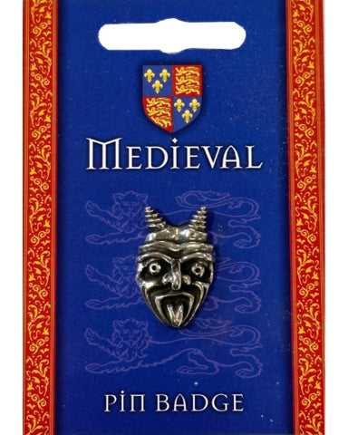 Gargoyle Pewter Pin Badge