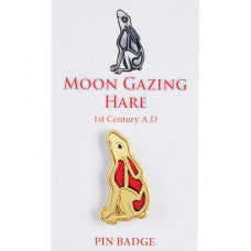 Moon Gazing Hare Pin