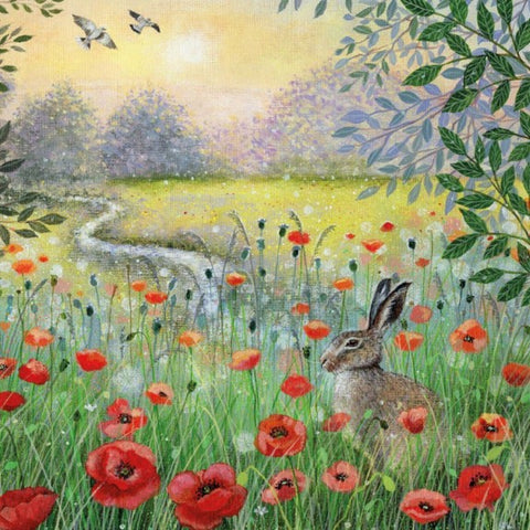 Hare and Poppies
