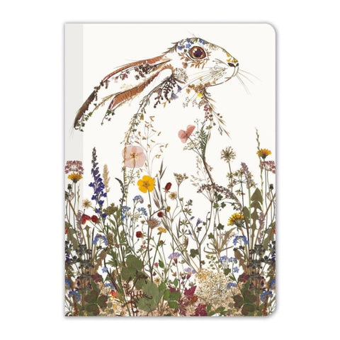 Wildflower Hare Mini Notebook - Lined