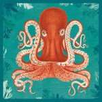 Octopus Greetings Card