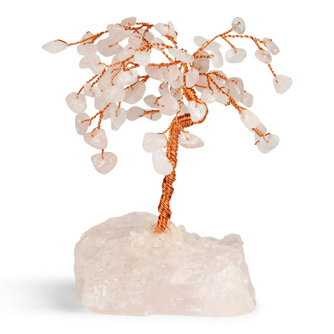 Rose Quartz Gemstone Tree