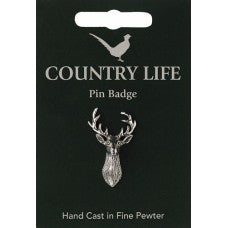 Country Life Stag Head Pin