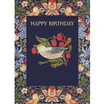 Strawberry Thief Happy Birthday Card