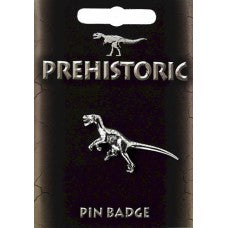 Velociraptor Pin Badge Pewter
