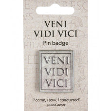Veni Vidi Vici Pin Badge