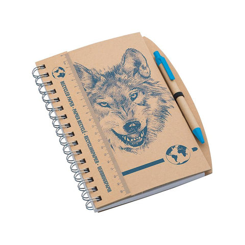 Wolf Recycled Notebook