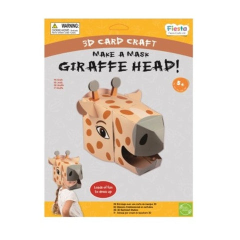 Giraffe 3D Mask Card Craft Kit
