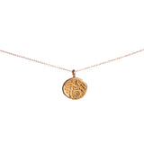 Gold Plated Silver Three Tailed Horse Dobunnic Coin Necklace
