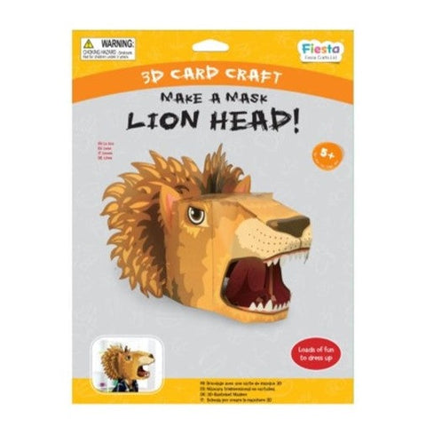 Lion 3D Mask Card Craft Kit