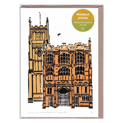Cirencester Parish Church and Peregrine Card