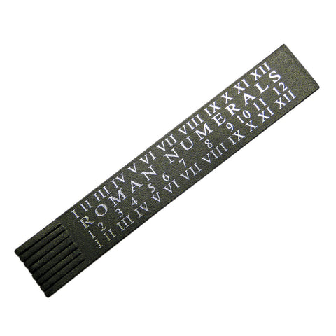 Roman Numeral Leather Bookmark