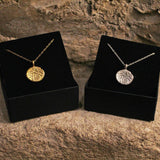 Gold Plated Silver Three Tailed Horse Dobunnic Coin Necklace